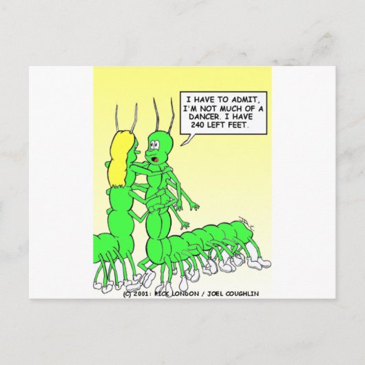 Centipede Dancing Funny T - shirts, Gifts & Collec Briefkaart (Voorkant)