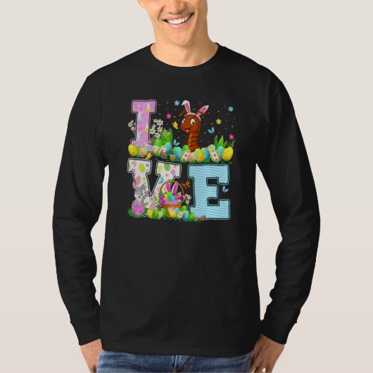 Centipede Easter Egg Hunt Funny Love Centipede Eas T-shirt (Voorkant)