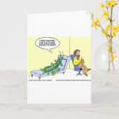 Centipede in therapie Funny Gifts T - shirts Mokke Kaart (Gele Bloem)