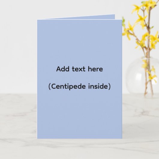 Centipede  kaart (Gele Bloem)