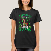 Centipedes zijn mijn Lucky Charms Centipede St Pat T-shirt (Voorkant)