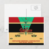 CENTLIVRE HET BIER KAN FORT WAYNE INDIANA BOUWEN BRIEFKAART (Voorkant / Achterkant)