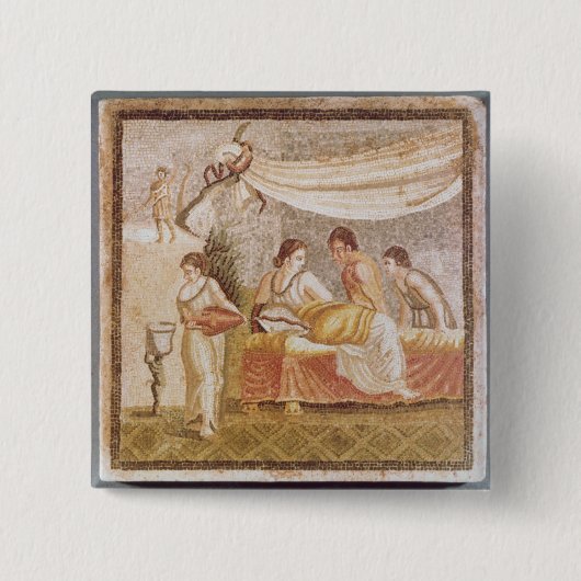 Centocelle Mosaic Vierkante Button 5,1 Cm (Voorkant)