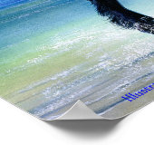 Centra met watervalafdruk poster (Hoek)