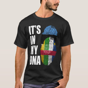 Centraal-Afrikaans en Ests Mix DNA-vlagerfgoed T-shirt