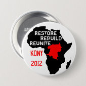 Centraal-Afrikaanse Button herstellen (Voorkant /achterkant)