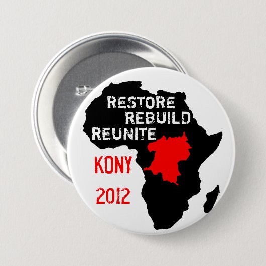 Centraal-Afrikaanse Button herstellen (Voorkant /achterkant)