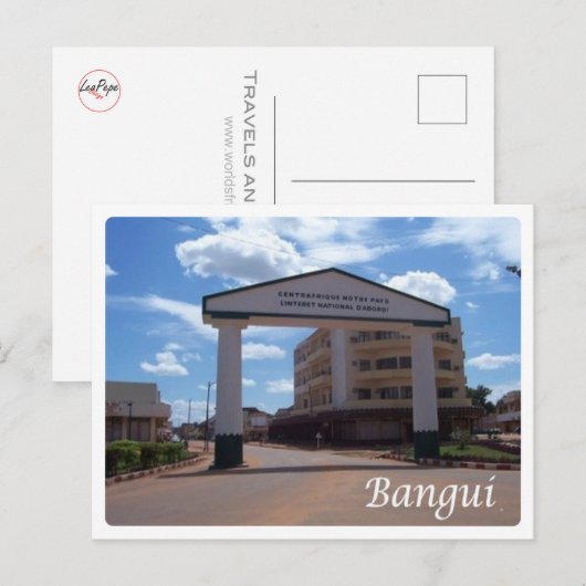 Centraal-Afrikaanse Republiek - Bangui - Briefkaart (Voorkant / Achterkant)