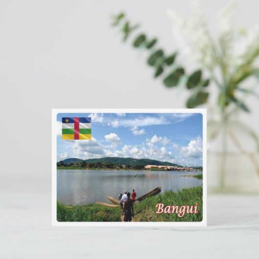 Centraal-Afrikaanse Republiek - Bangui - rivier de Briefkaart (Staand voorkant)