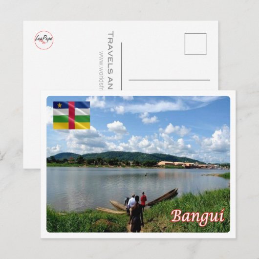 Centraal-Afrikaanse Republiek - Bangui - rivier de Briefkaart (Voorkant / Achterkant)