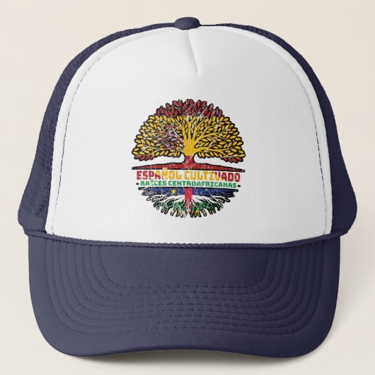 Centraal Afrikaanse Republiek Centraal Afrika Spaa Trucker Pet (Voorkant)