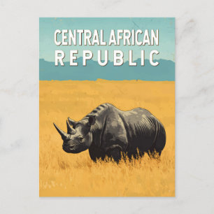 Centraal-Afrikaanse Republiek Illustratie Reiskuns Briefkaart