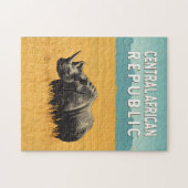 Centraal-Afrikaanse Republiek Illustratie Reiskuns Legpuzzel (Horizontaal)