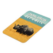 Centraal-Afrikaanse Republiek Illustratie Reiskuns Magneet (Linkerzijde)