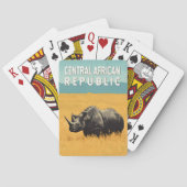 Centraal-Afrikaanse Republiek Illustratie Reiskuns Pokerkaarten (Achterkant)