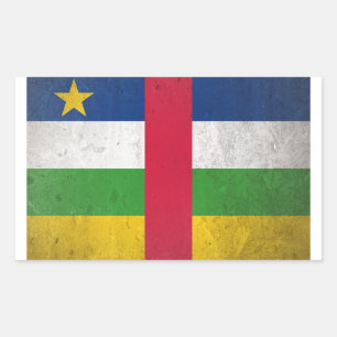 Centraal-Afrikaanse Republiek Rechthoekige Sticker