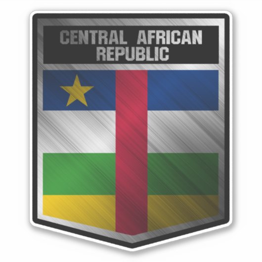 Centraal-Afrikaanse Republiek Sticker (Voorkant)