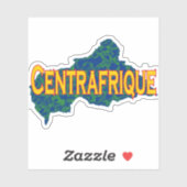 Centraal-Afrikaanse Republiek Sticker (Vel)