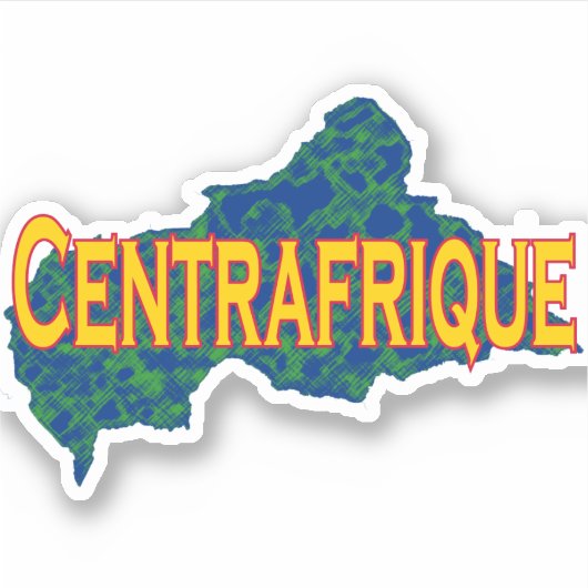 Centraal-Afrikaanse Republiek Sticker (Voorkant)