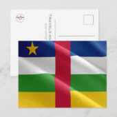 Centraal-Afrikaanse Republiek - Vlag - Briefkaart (Voorkant / Achterkant)