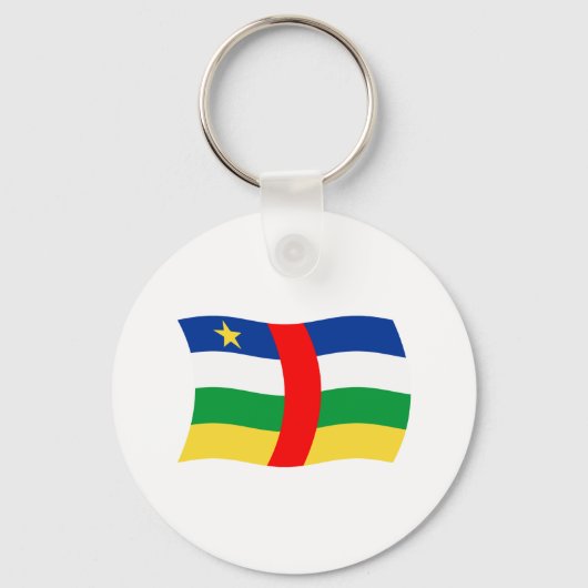 Centraal-Afrikaanse Republiek Vlag Sleutelhanger (Voorkant)