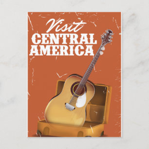 Centraal-Amerika vintage vakantieprint. Briefkaart