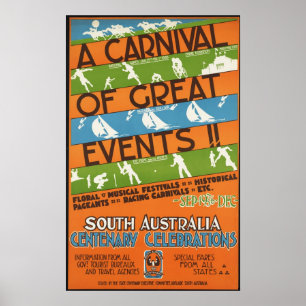 Centraal-Australische feestelijkheden Poster