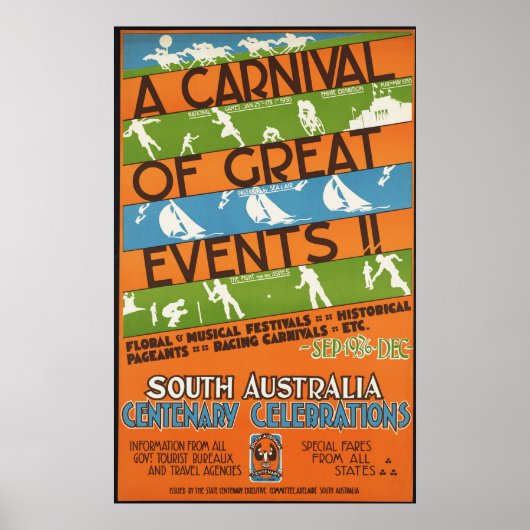 Centraal-Australische feestelijkheden Poster (Voorkant)