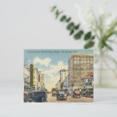 Centraal Avenue, St. Petersburg Florida Briefkaart (Staand voorkant)