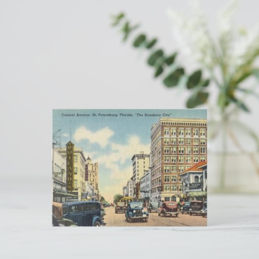  Centraal Avenue, St. Petersburg Florida Briefkaart (Staand voorkant)