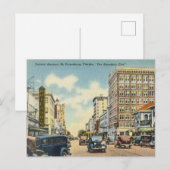 Centraal Avenue, St. Petersburg Florida Briefkaart (Voorkant / Achterkant)