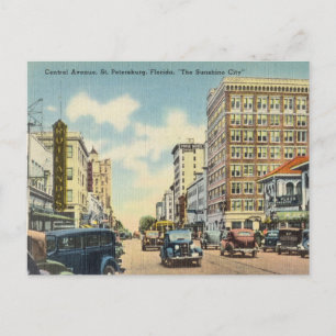 Centraal Avenue, St. Petersburg Florida Briefkaart
