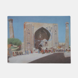 Centraal-Aziatische stad Samarkand Deurmat