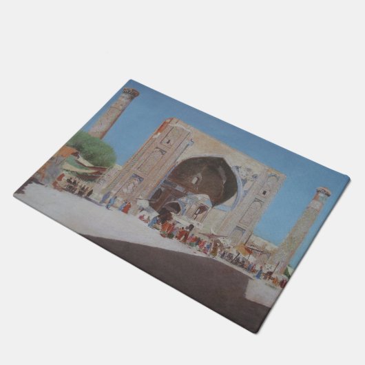 Centraal-Aziatische stad Samarkand Deurmat (Schuin)