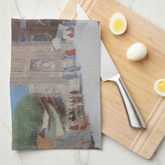 Centraal-Aziatische stad Samarkand Theedoek (Quarter Fold)