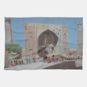 Centraal-Aziatische stad Samarkand Theedoek (Horizontaal)