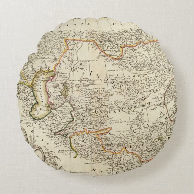 Centraal-Azië Rond Kussen (Voorkant)