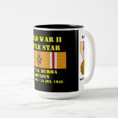 Centraal-Birma Campagne Tweekleurige Koffiemok (Voorkant rechts)