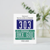 Centraal bord Vermont-licentie Briefkaart (Staand voorkant)