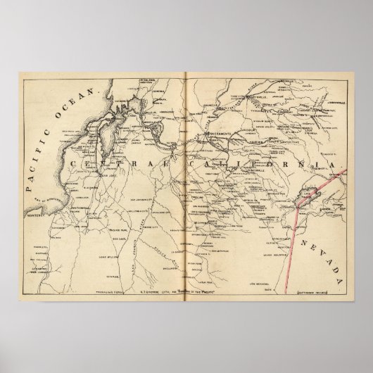 Centraal-Californië Poster (Voorkant)