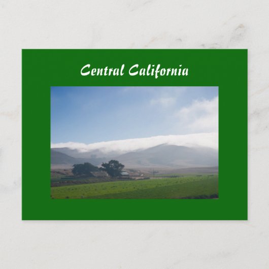 Centraal Californië van het Briefkaart van de Trei (Voorkant)