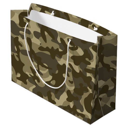 Centraal Camouflage Groot Cadeauzakje (Achterkant Gekanteld)