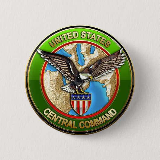 centraal commando van de verenigde staten ronde button 5,7 cm (Voorkant)