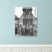 Centraal deel van de belangrijkste � canvas afdruk (Insitu (Houten vloer))