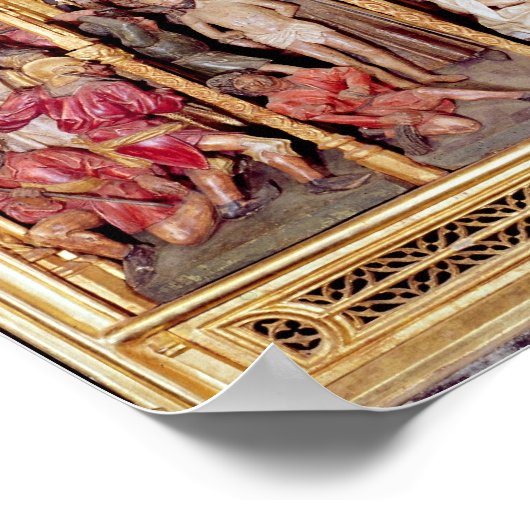 Centraal deel van het Altarstuk Ambierle Poster (Hoek)