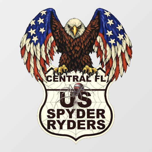 Centraal Florida Hoofdstuk - Decal Eagle Logo (Vel)