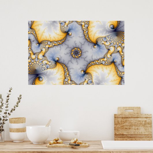 Centraal - Fractal Art Poster (Keuken)