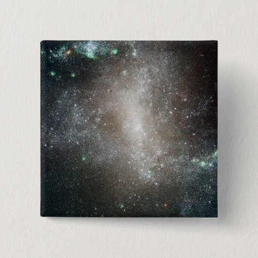 Centraal gebied van het gestreepte spiraalmelkwegs vierkante button 5,1 cm (Voorkant)