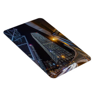 Centraal Hong Kong Nachtfotomagneet voor keuken Magneet