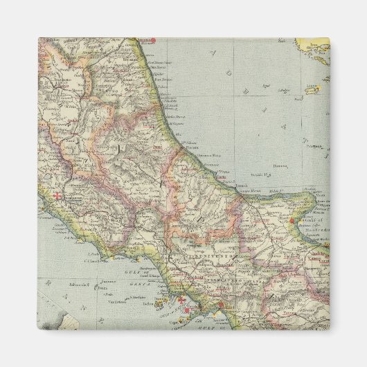 Centraal-Italië Magneet (Voorkant)